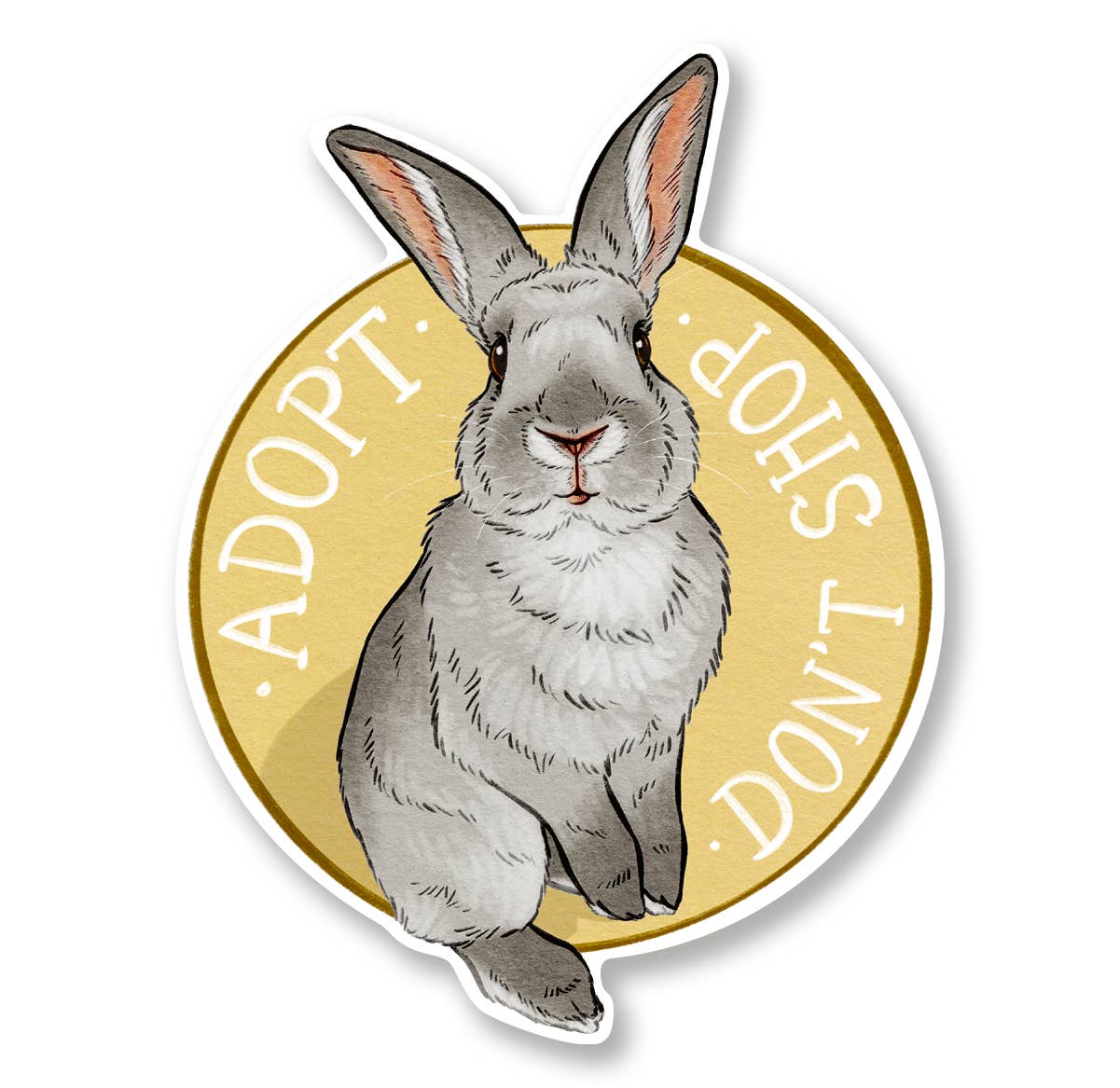 Sticker "Adopt don't shop"