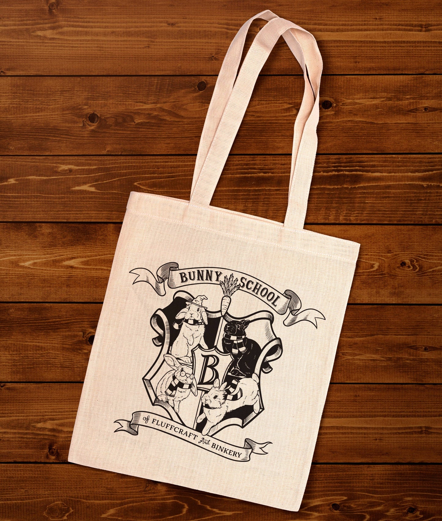 Tote bag "Bunny School"