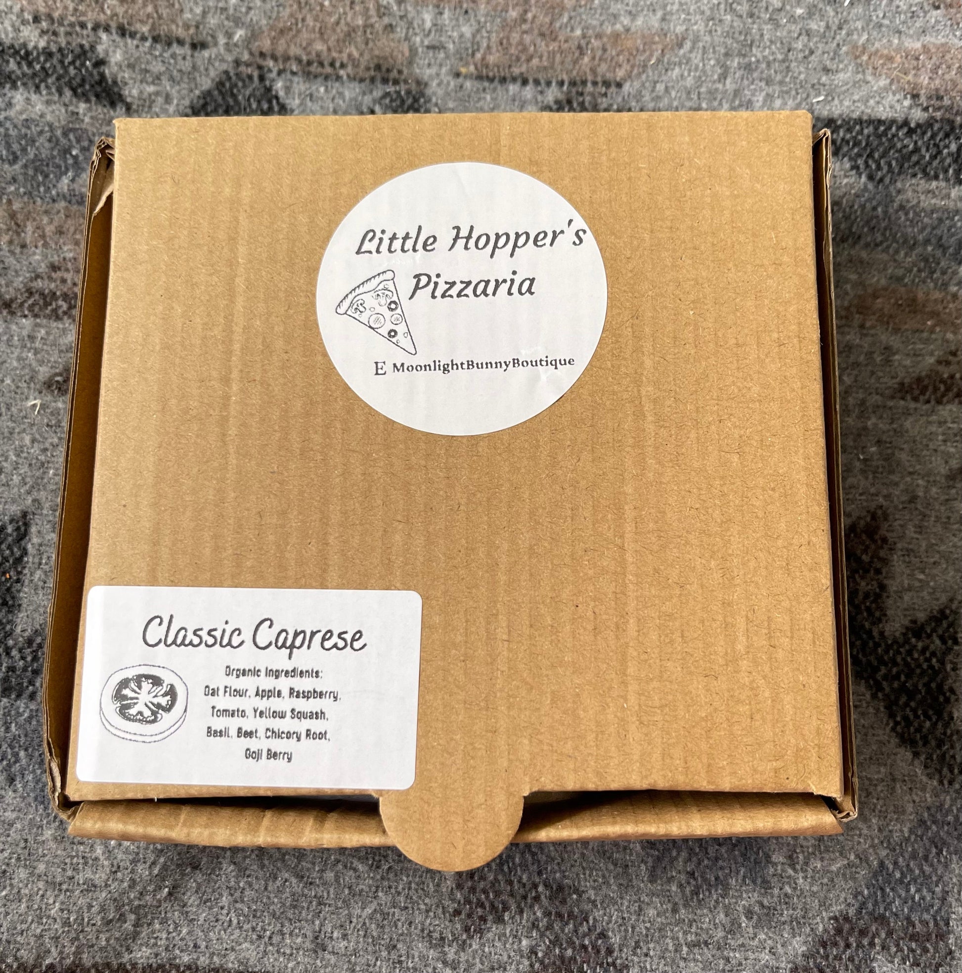 Little Hopper’s Pizza~ cute bunny treats~ small animal treats~ chinchilla, guinea pig, hamster treats, organic, healthy, natural~enrichment