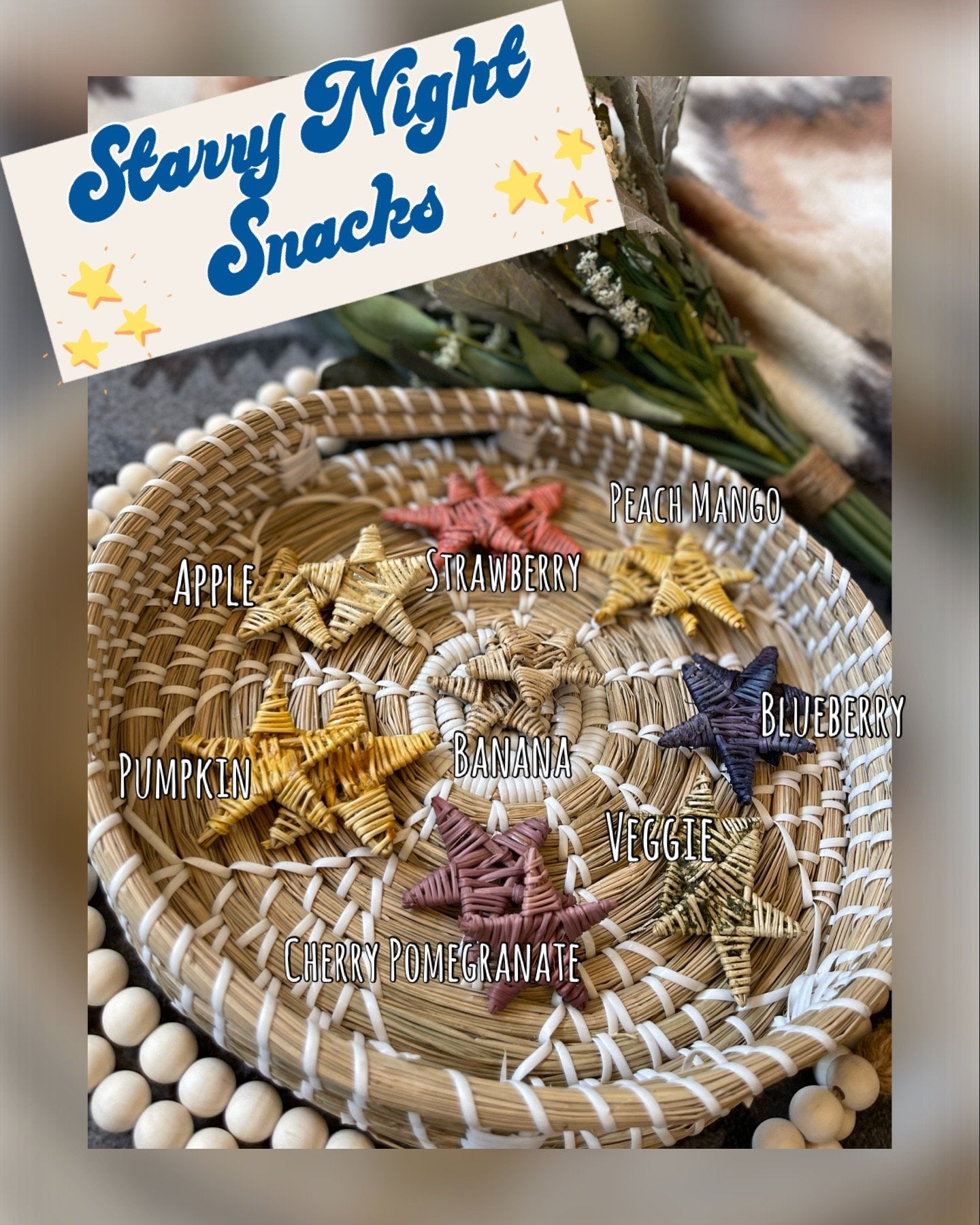 Starry Night Snacks | Fruit Infused Vine Chew Toys