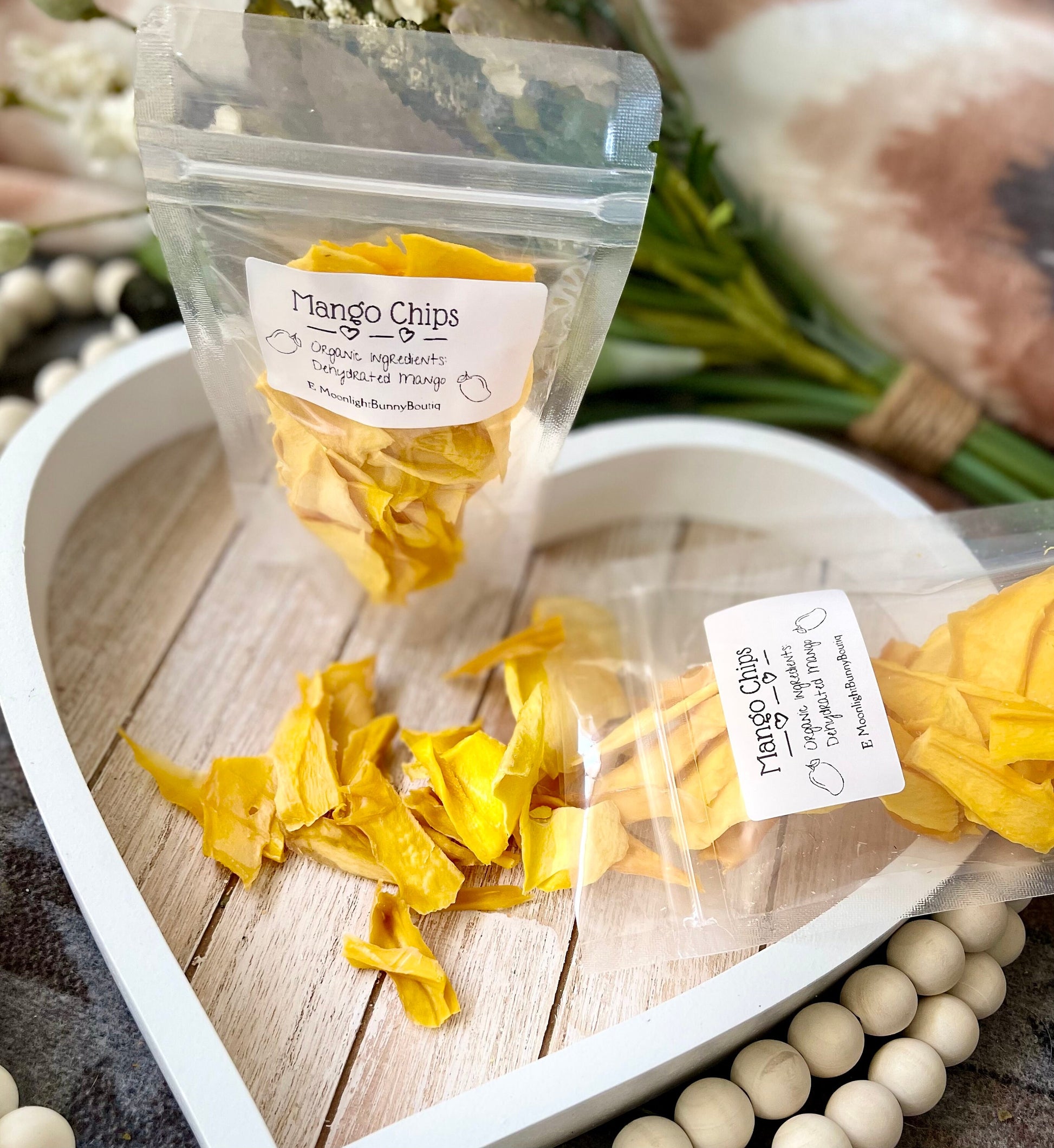 Mango Chips~Naturally high in fiber, calcium & phosphorus, Guilt Free Organic treats