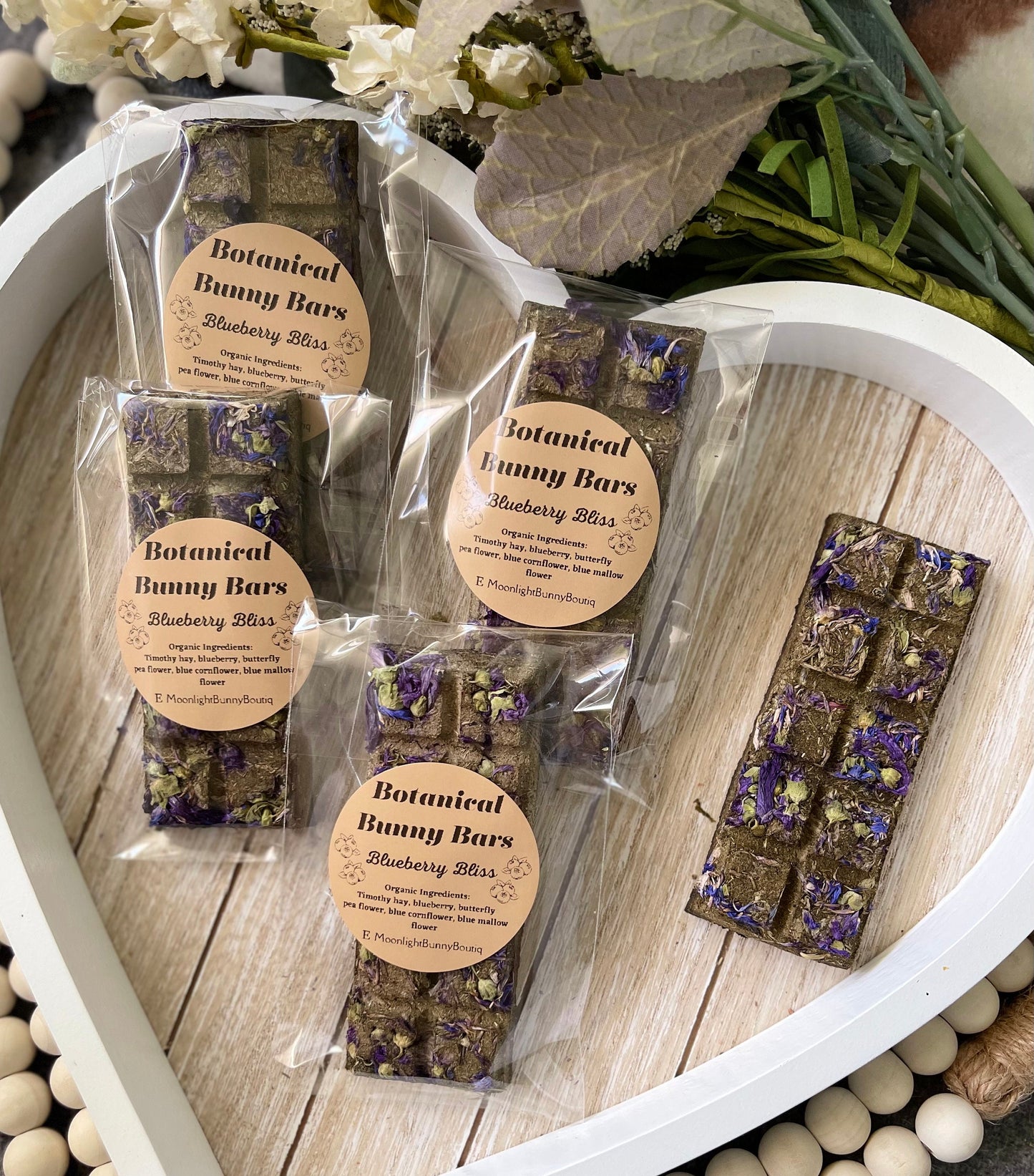 Botanical Bunny Bars~ Blueberry Bliss~ OAT FREE