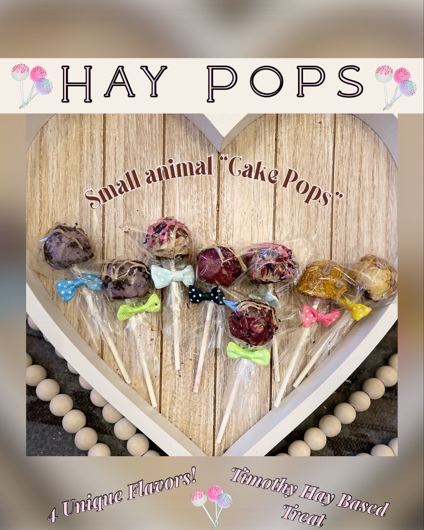 Hay Cake Pops | Timothy HAY BASED treat