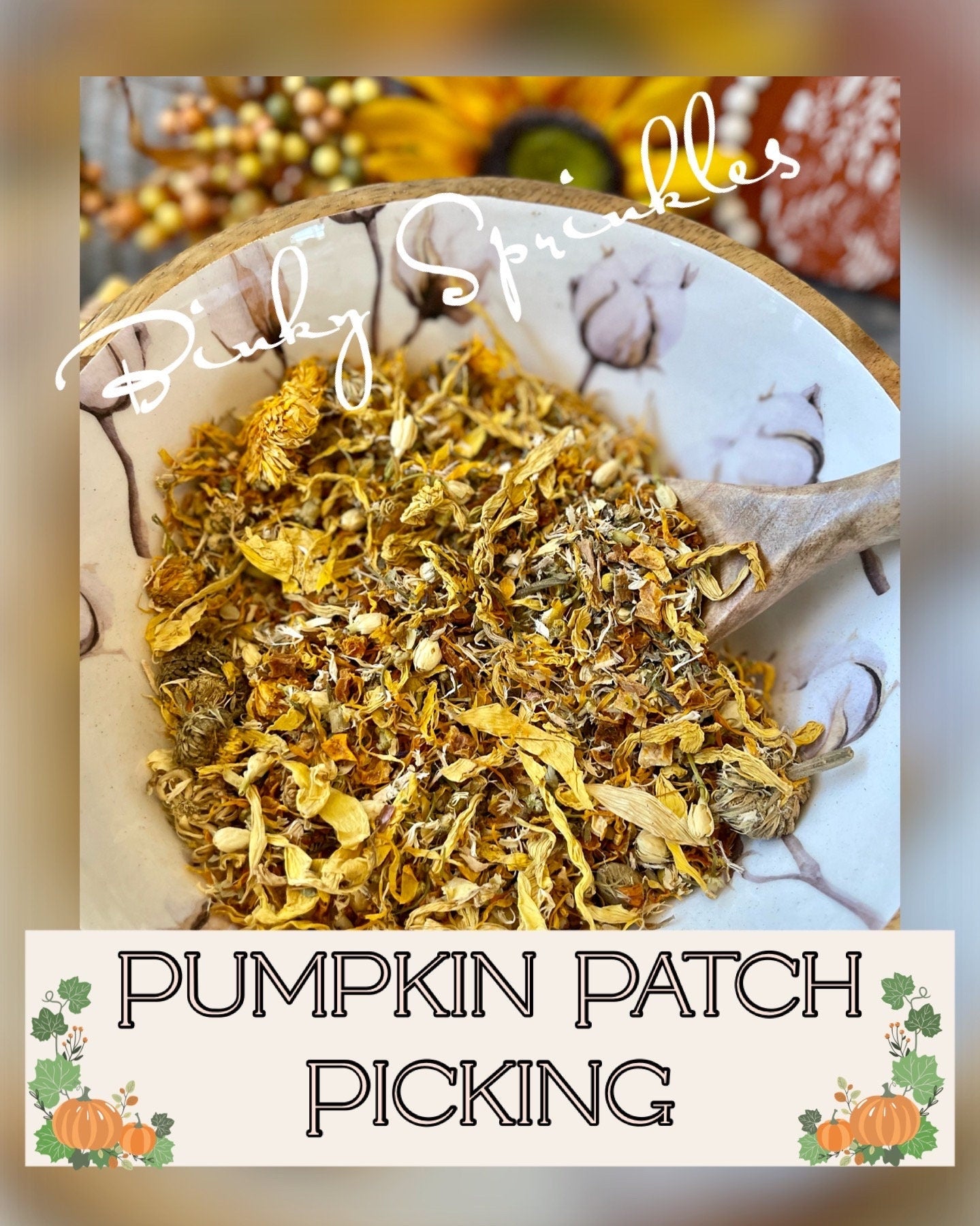 Binky Sprinkles Forage Blend | Pumpkin Patch Picking | Healthy Treat, Hay/Greens/Pellet Topper for Rabbits, Guinea Pigs, and Chinchillas