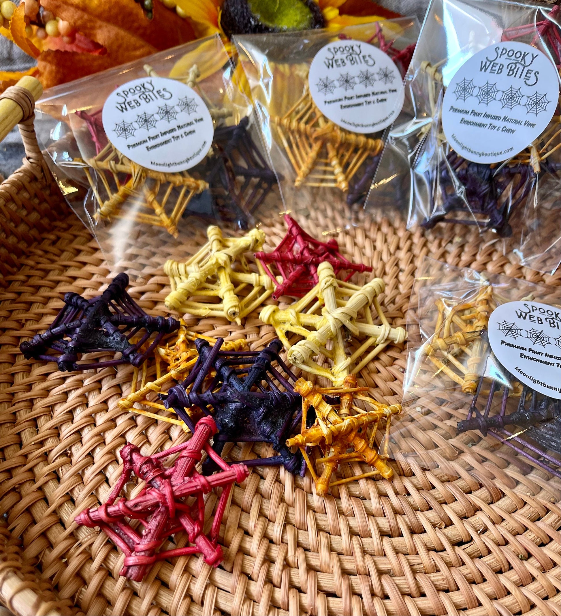 Spooky Web Bites ~ Fruit Infused Vine Chews