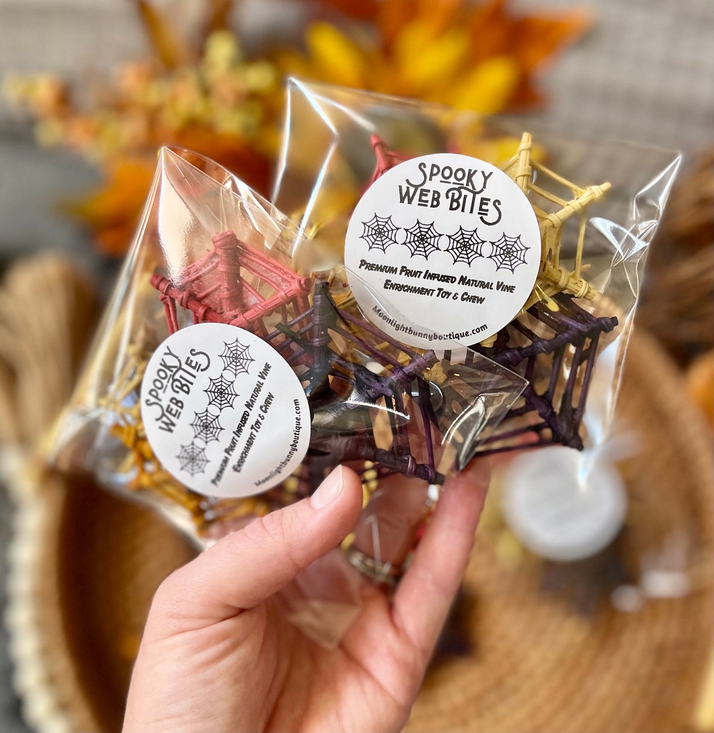 Spooky Web Bites ~ Fruit Infused Vine Chews