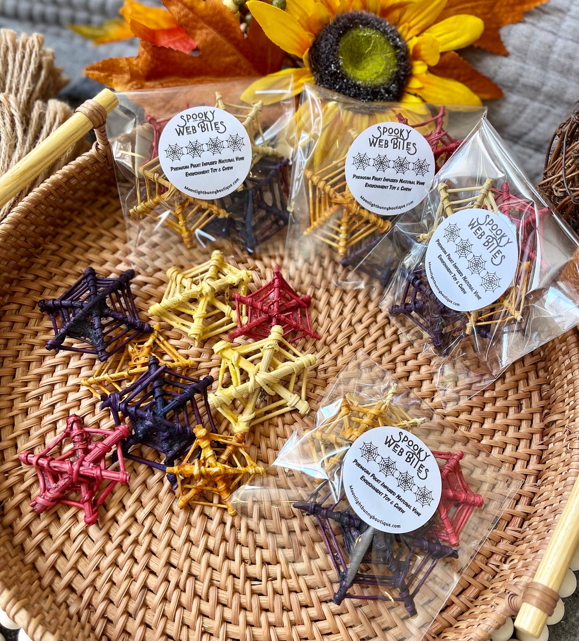 Spooky Web Bites ~ Fruit Infused Vine Chews