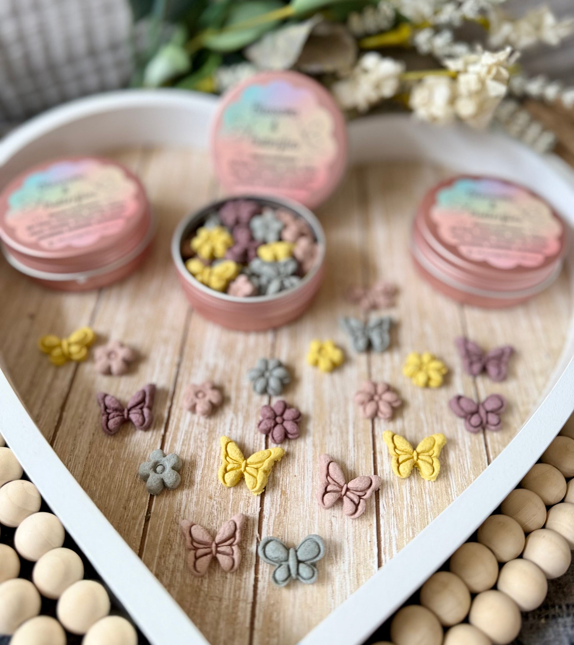 Blossoms & Butterflies~ Spring Inspired Bite Sized Treats for Rabbits, Guinea Pigs, Hamsters, Mice, and Small Pets, All Natural, Organic