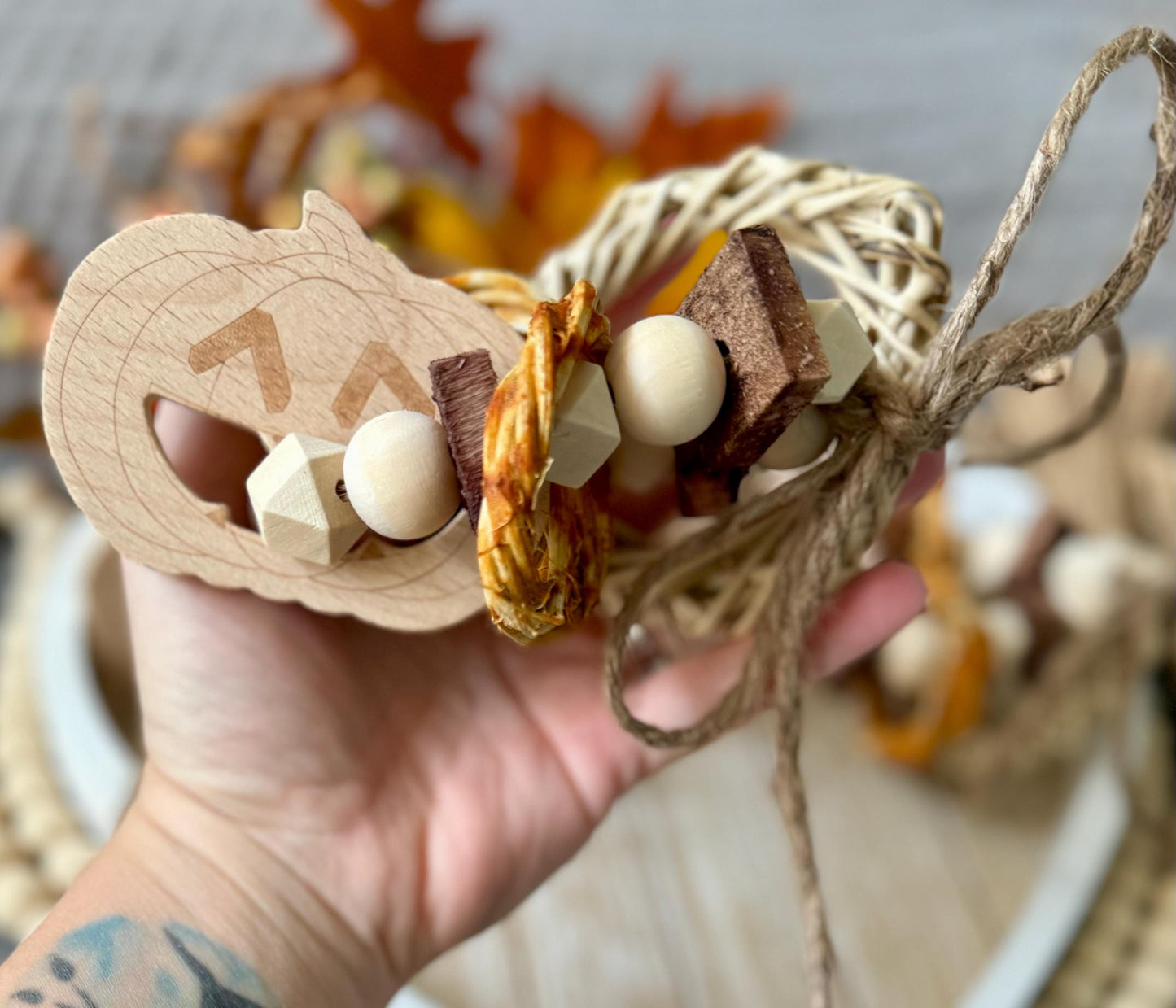 Fall Ring Tossers ~ Natural Fruit/Herb Infused Toss Toy