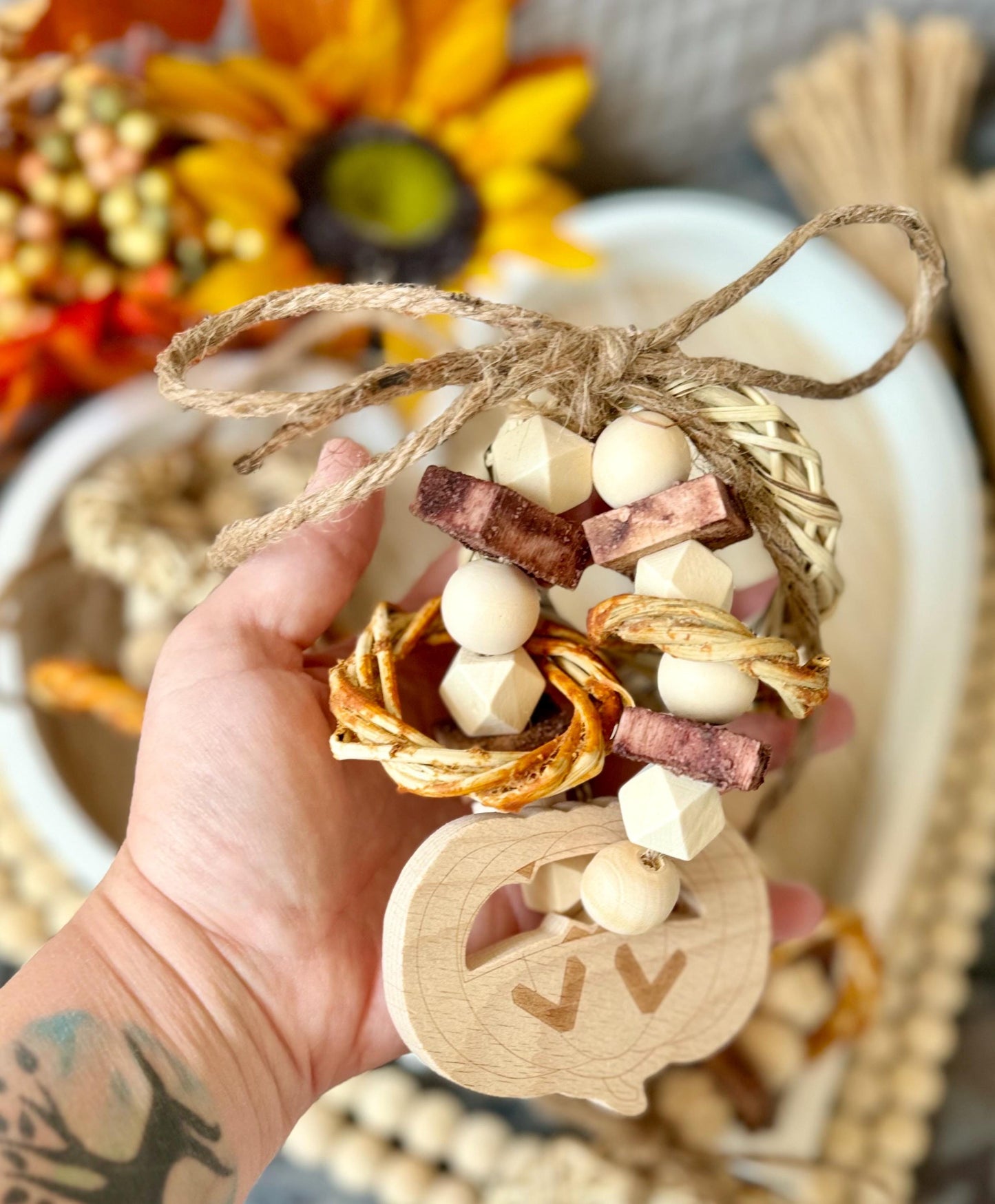 Fall Ring Tossers ~ Natural Fruit/Herb Infused Toss Toy