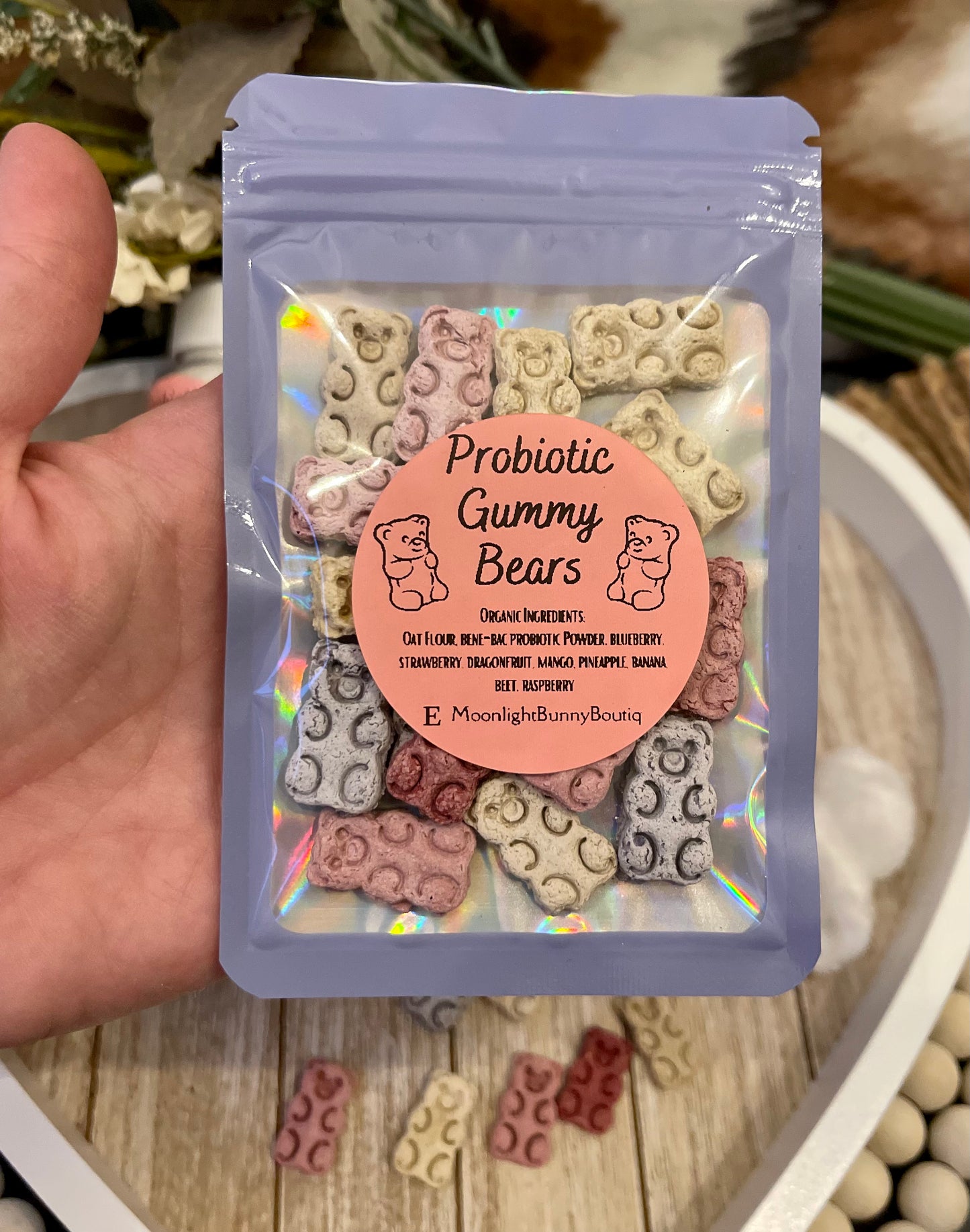 Probiotic Gummy Bears~ Healthy, natural treat to help maintain proper GI balance