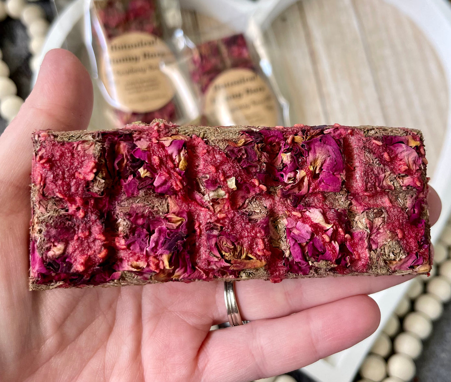 Botanical Bunny Bars~ Raspberry Rose~ OAT FREE