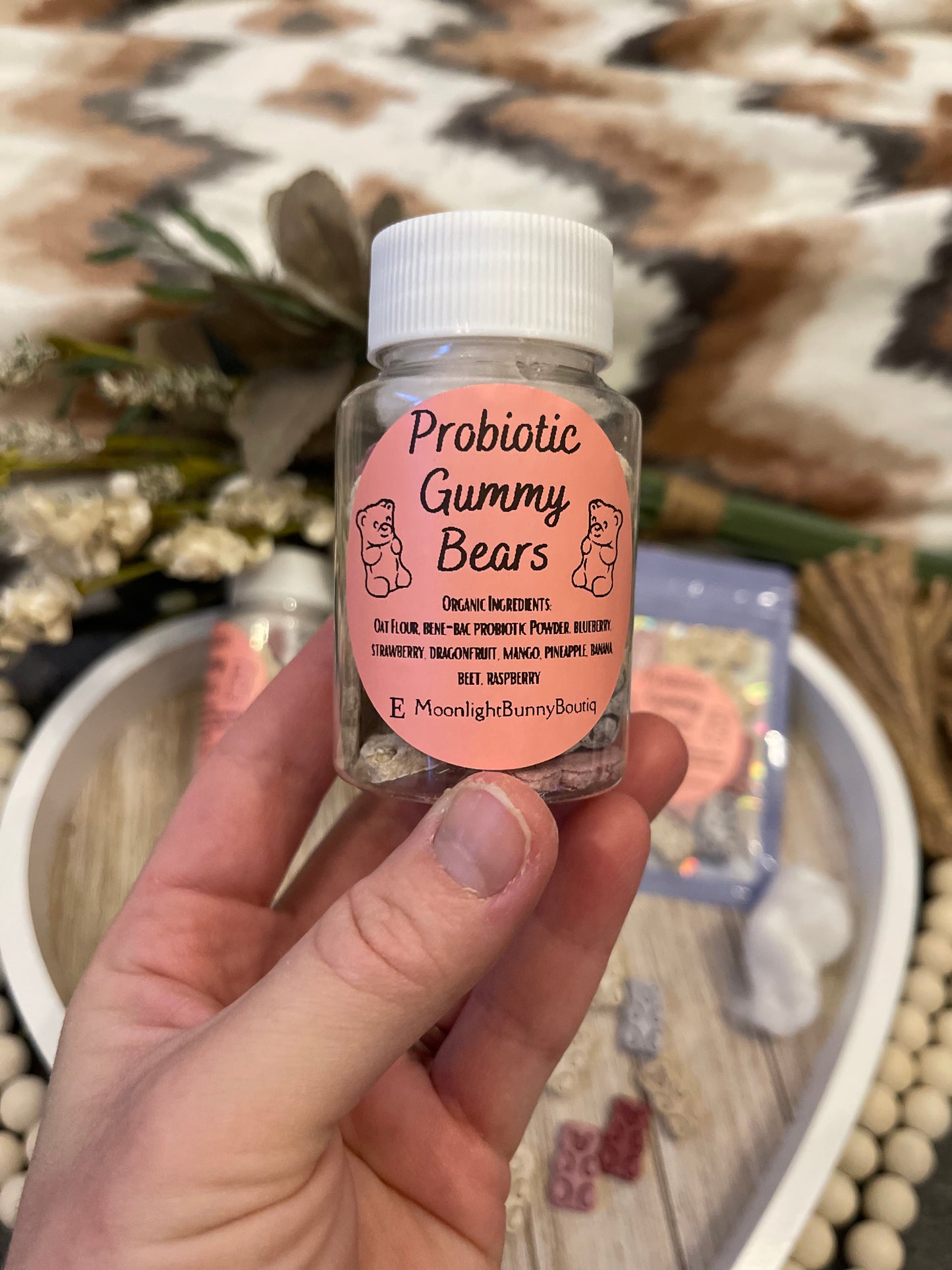 Probiotic Gummy Bears~ Healthy, natural treat to help maintain proper GI balance