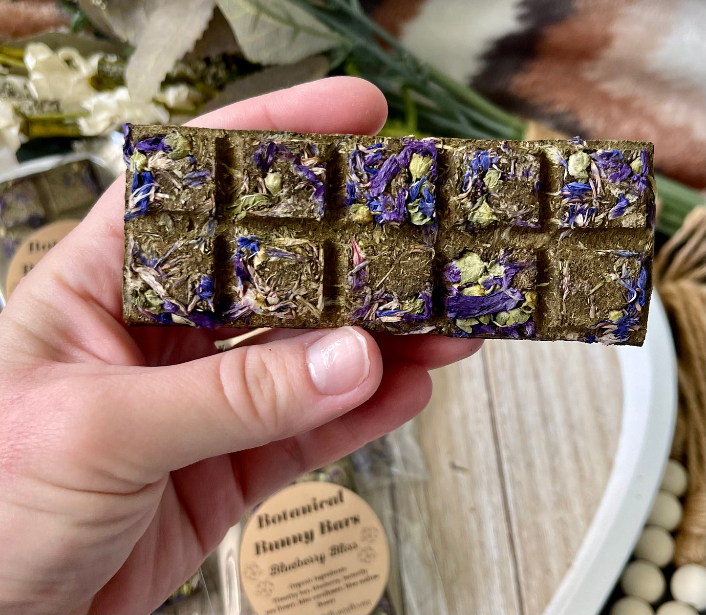 Botanical Bunny Bars~ Blueberry Bliss~ OAT FREE