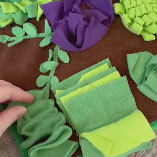 Succulent Forest Snuffle Mat | Foraging toy, boredom busting enrichment for bunnies, hamsters, guinea pigs and other small animals
