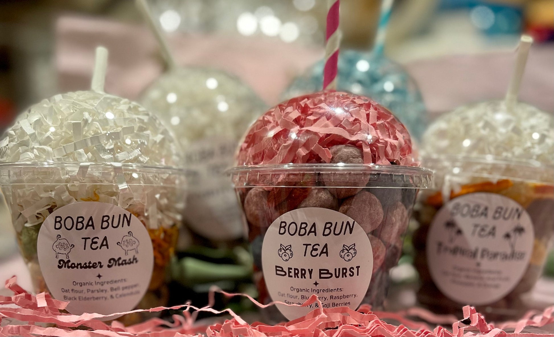 Boba Bun Tea ~natural, healthy treats for rabbits, chinchillas, guinea pigs, hamster, and other small animals~ dehydrated fruits & veggies