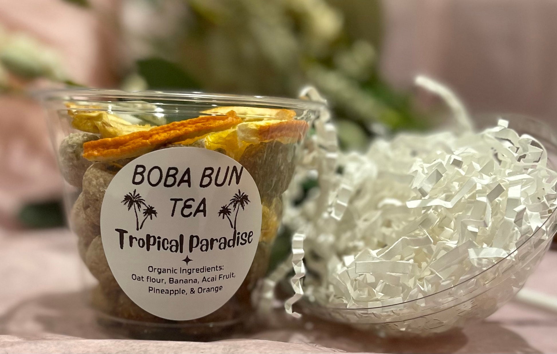 Boba Bun Tea ~natural, healthy treats for rabbits, chinchillas, guinea pigs, hamster, and other small animals~ dehydrated fruits & veggies