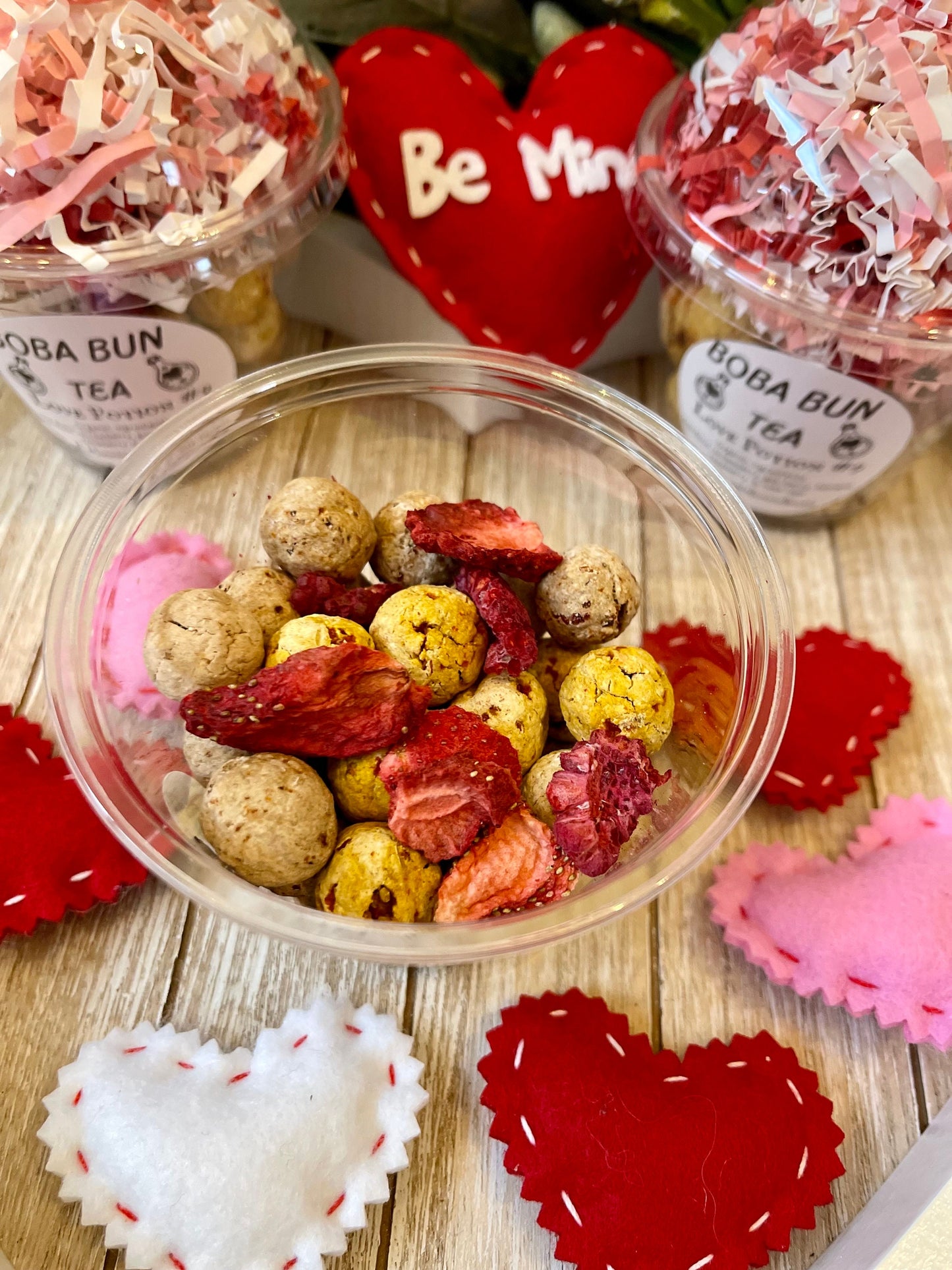 Boba Bun Tea | Love Potion #9 | Valentine Treats, Healthy, Organic Snacks for rabbits, guinea pigs, chinchillas & other small animals
