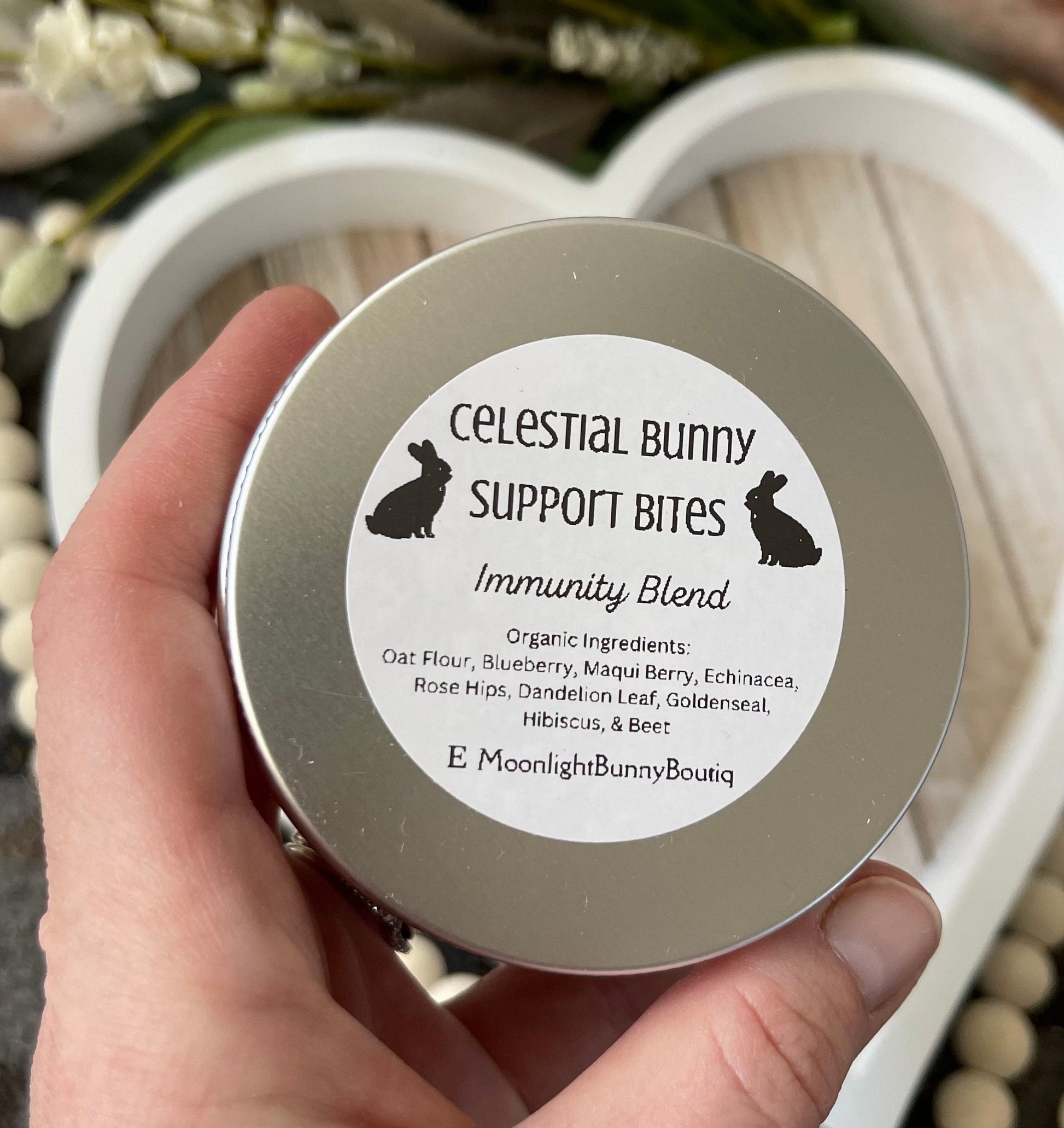 Celestial Bunny Bites~ Multivitamin blend ~ Natural, Organic, Healthy bite sized guilt free treat for rabbits, mice + other small animals