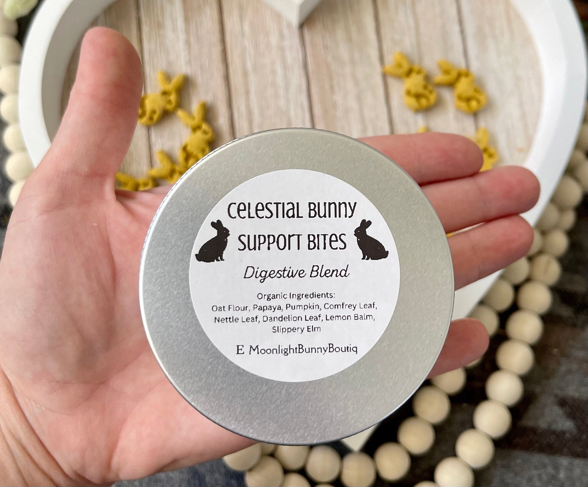 Celestial Bunny Bites~GI Blend~ Unique handcrafted all natural, healthy & organic bite sized treat for rabbits, hamsters+other small animals