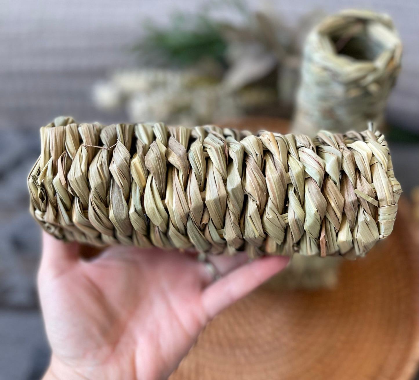 Seagrass Tunnels~ Natural Chew Toys, Foraging Toy, bunny enrichment, rabbit, hamster, guinea pig and small animal chews~boredom busters