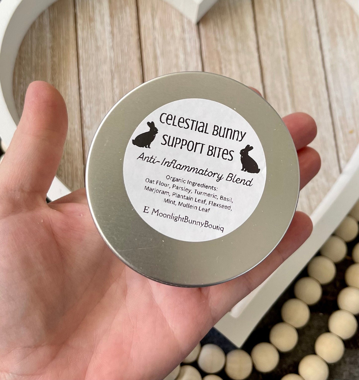 Celestial Bunny Bites~Joint Support Blend~Soothing all natural and organic ingredients, bite sized healthy treat for rabbits & small animals