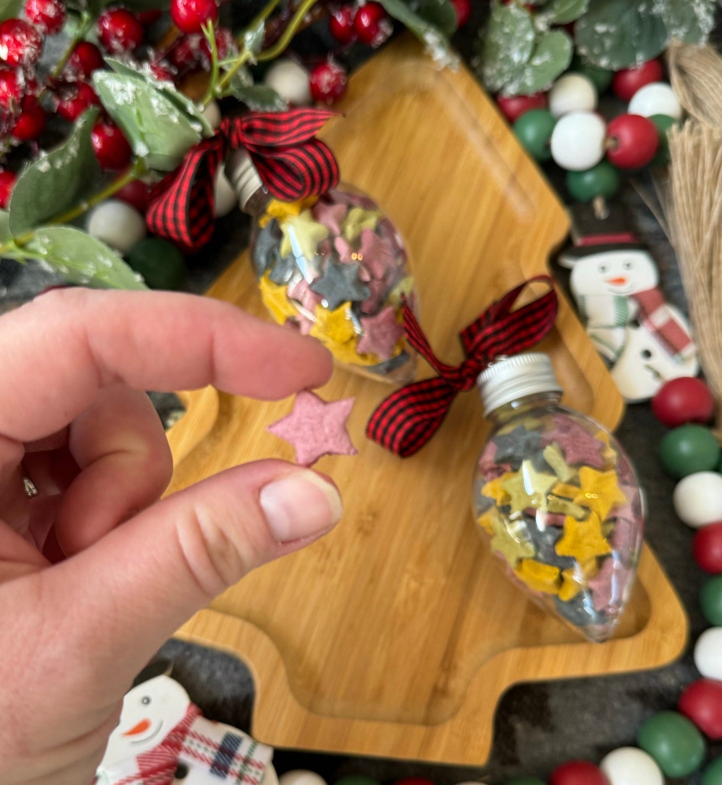 Holiday Lights~ Winter Inspired Bite Sized Treats for Rabbits, Guinea Pigs, Hamsters, Mice, and Small Pets, All Natural, Organic & Healthy