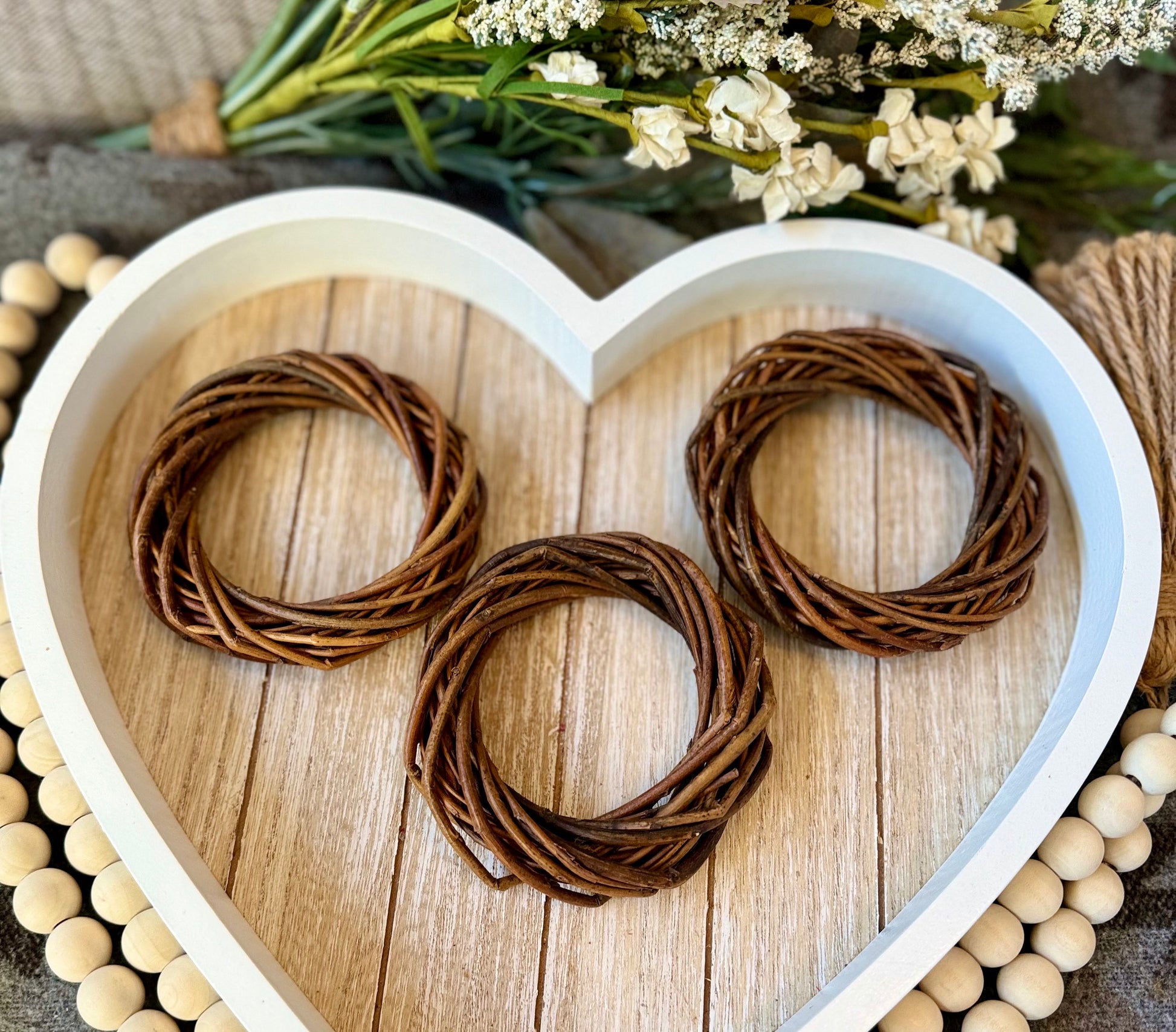 Willow Rings | Safe Toss Toy, Healthy, Natural Chew Toy for Rabbits, Chinchillas, Hamsters & Guinea Pigs, Enrichment Toy/Boredom Buster