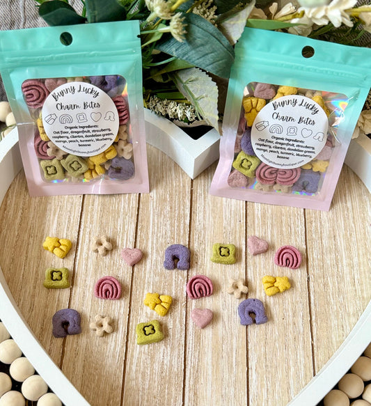 Bunny Lucky Charms | Delicious Bite Sized Treats for Rabbits, Guinea Pigs, Hamsters, Mice and Small Pets, Healthy & Organic Bunny Treats