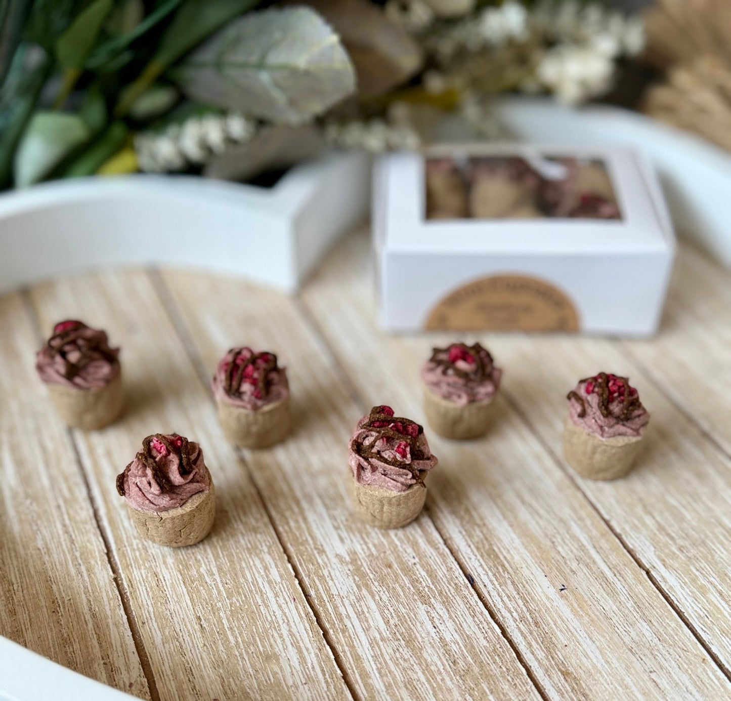Mini Cupcakes | Gourmet Bite Sized All Natural Organic Treats for Rabbits, Chinchillas, Hamsters, Guinea Pigs, & other small animals